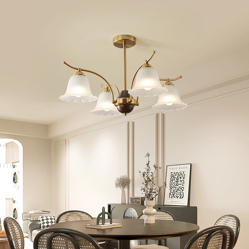 Минималистичный Декор люстры для гостиной кремовый стиль ландыш спальня