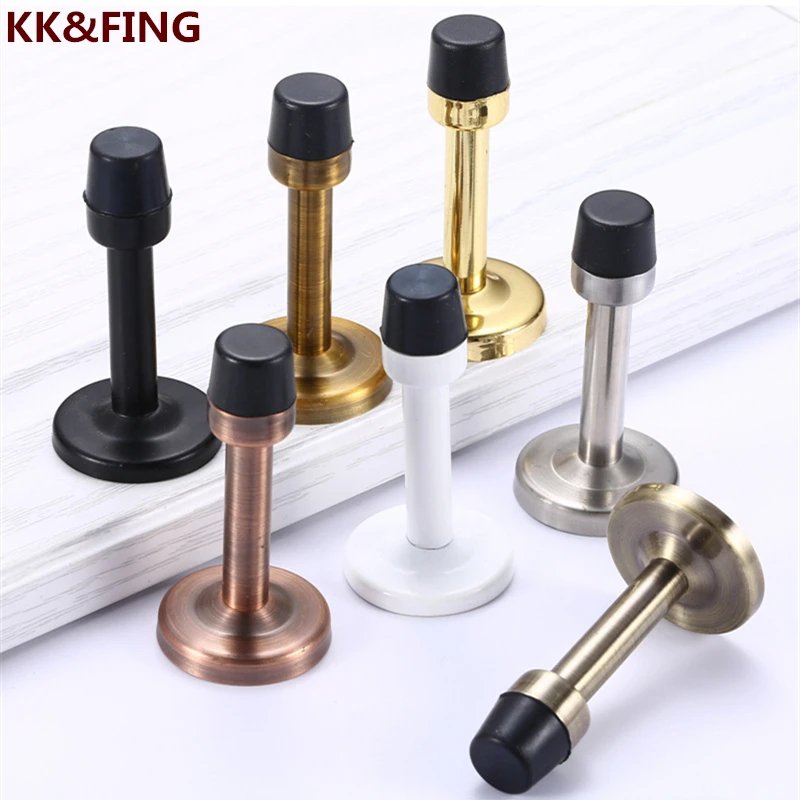 

KK&FING Stainless Steel Door Top Punch-free Door Stoper Rubber Anti-collision Door Touch Solid Door Pop