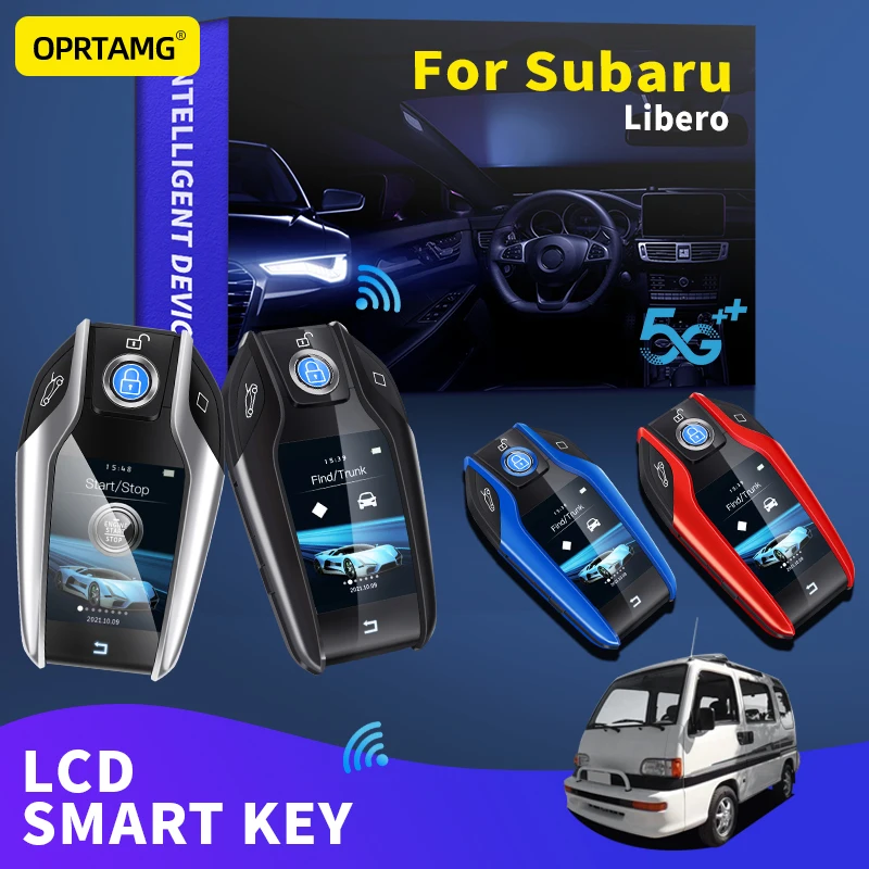 

Newest Fashion Smart Touch Remote Control Key LCD Display keychain Smart Key Modified key For Subaru Libero Car Accessories