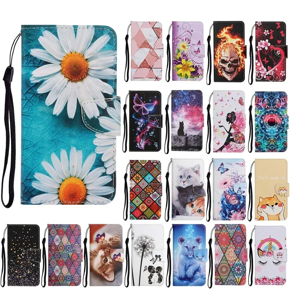 Кожаный чехол-книжка для телефона Redmi 7A 8 8A 9 9A 9C 9T 10 10A 10C