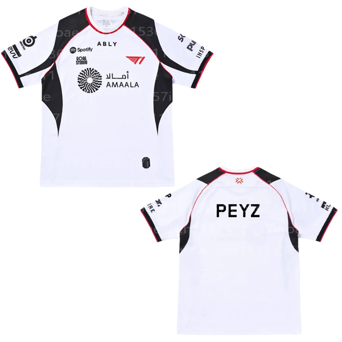 Фото Футболка киберспортивного клуба T1 Valorant 2026 VCT, в стиле LCK LOL Faker, для мужчин и женщин, с возможностью персонализации именного титула. №3