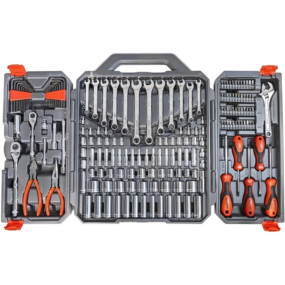 

New low price 180 Pc Professional Tool Set in Tool Storage Case household full ste