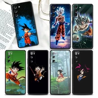 anime dragon ball goku phone case for samsung galaxy s22 s7 s8 s9 s10e s21 s20 fe plus ultra 5g silicone case cover bandai