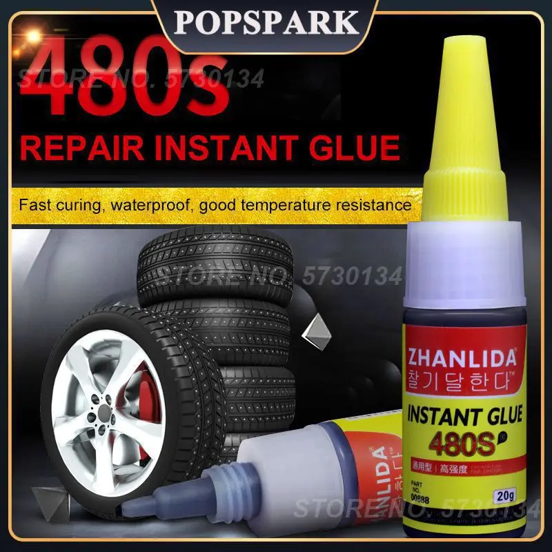 

Mighty Tire Repair Glue Seal Tire Repair Glue 20g Adhesive Sealer Super Caulk Automobile Black Super Glue Car Accessories 480s