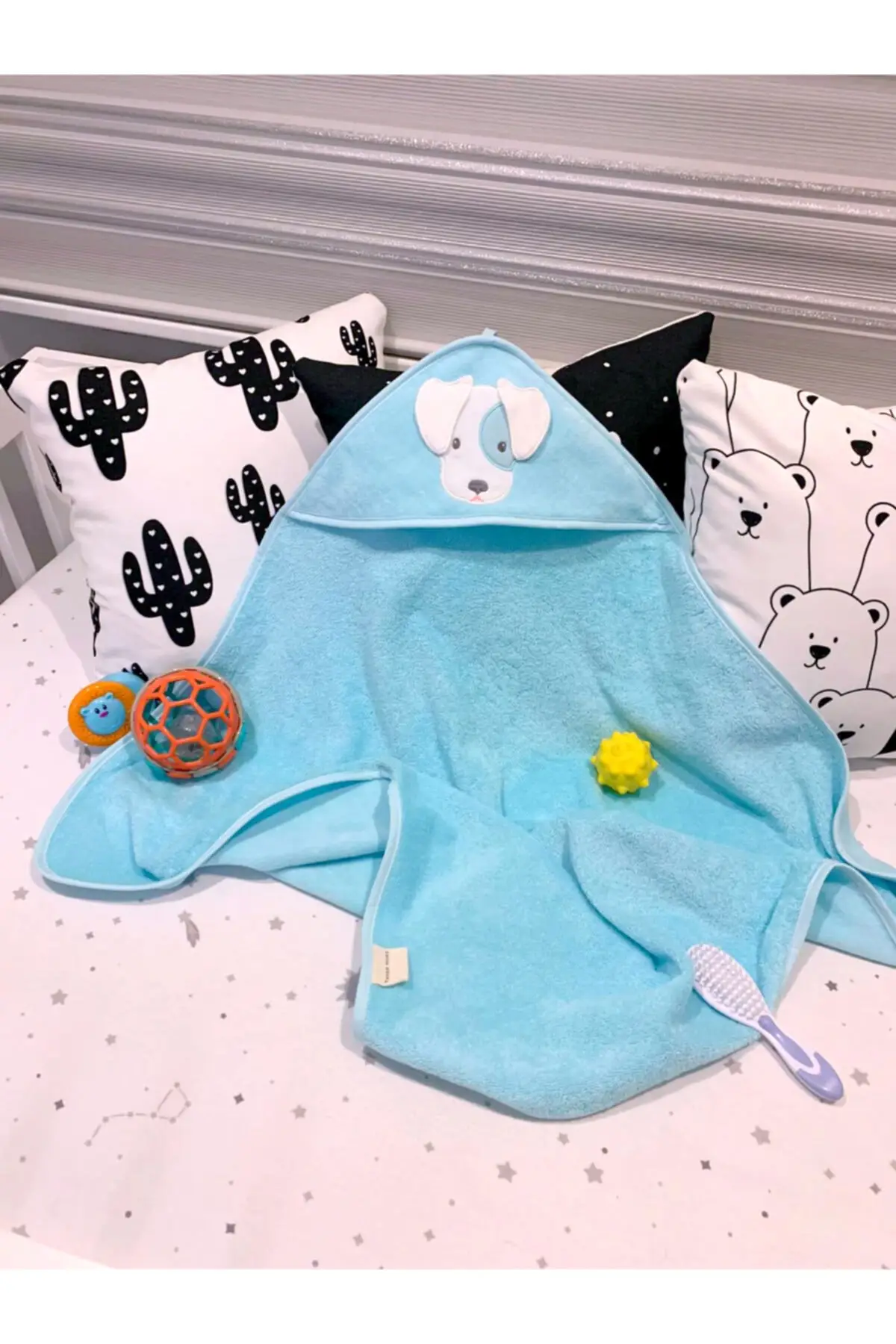 

Хлопковое полотенце с вышивкой, 75x75 см