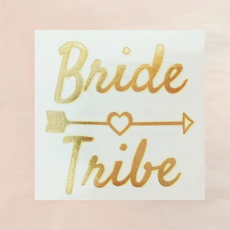 6 шт. металлические наклейки-тату для невесты