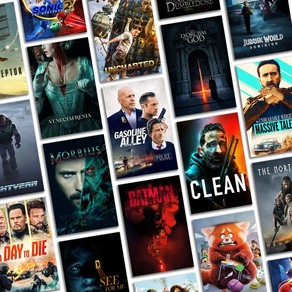 

New 2022 Movie Cinema MAXI Upcoming Film Wall Art Print PVC Poster PP Glue Transparent Waterproof Tear-Off Ready To Paste