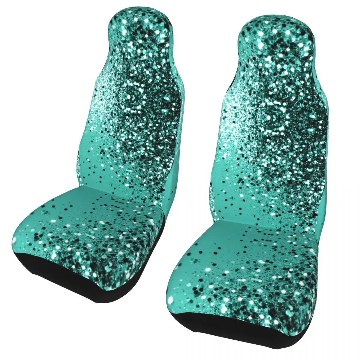 

Sparkling Turquoise Lady Glitter Universal Car Seat Cover Protector Interior Accessories Travel Car Seats Covers Seat Protector