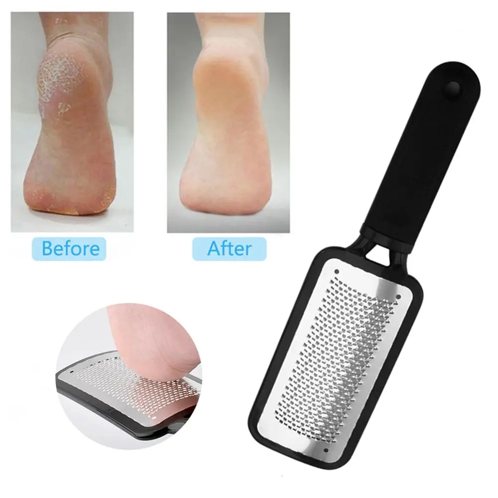 

Pedicure Scrubs Tools Stainless Steel Foot File Grater File DIEd Remover Feet Skin Exfoliating Pedicure Heel File Foot Care