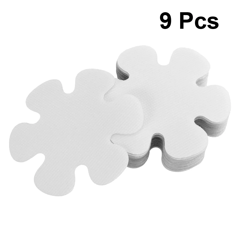 

9Pcs Anti-slip Flower Stickers Snow Shaped Anti-slide Bathing Flooring Strips for Bathroom Kitchen Bathtub (Transparent)