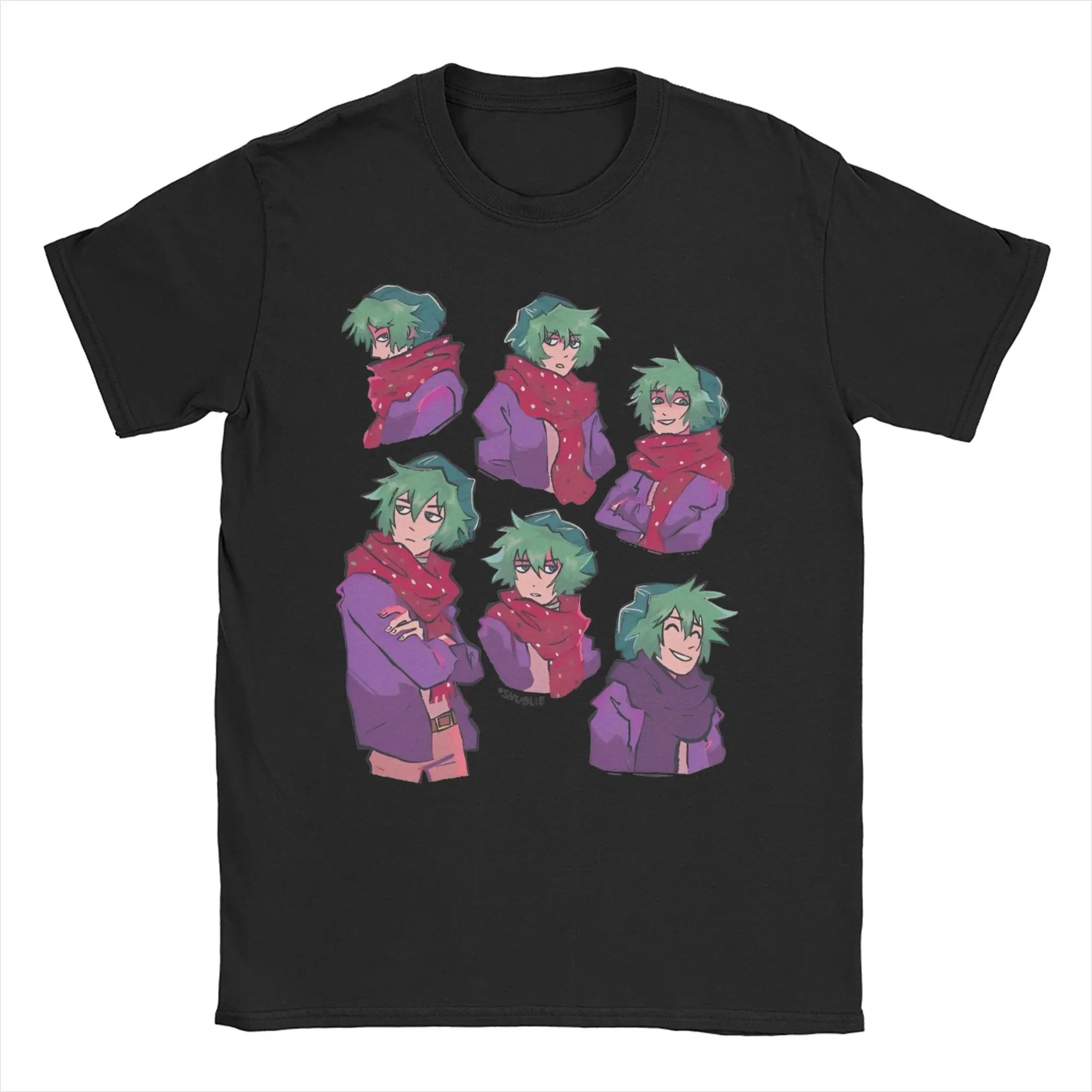 Your Turn To Die Yttd Anime Game Shin Tsukimi! Men T Shirt Vintage Tee Round Collar T-Shirt Pure Cotton Adult Tops