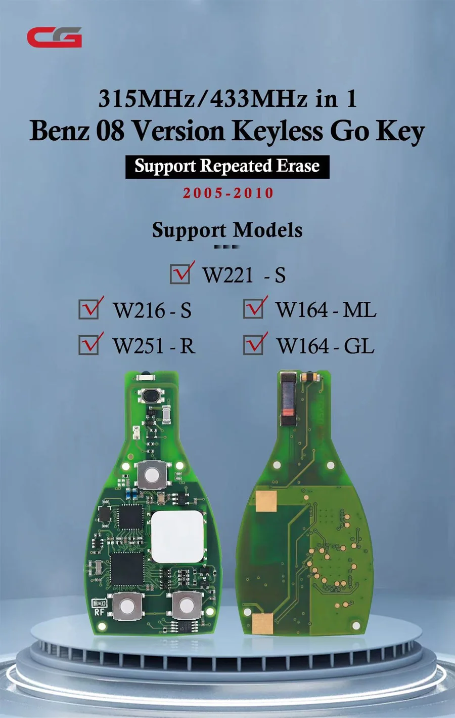 Фото CGDI CG MB 08 Версия без ключа для Mercedes Benz W164 W221 W216 W251 2005-2010 315/433 МГц Поддержка CGDI MB Xhorse VVDI MAX №2