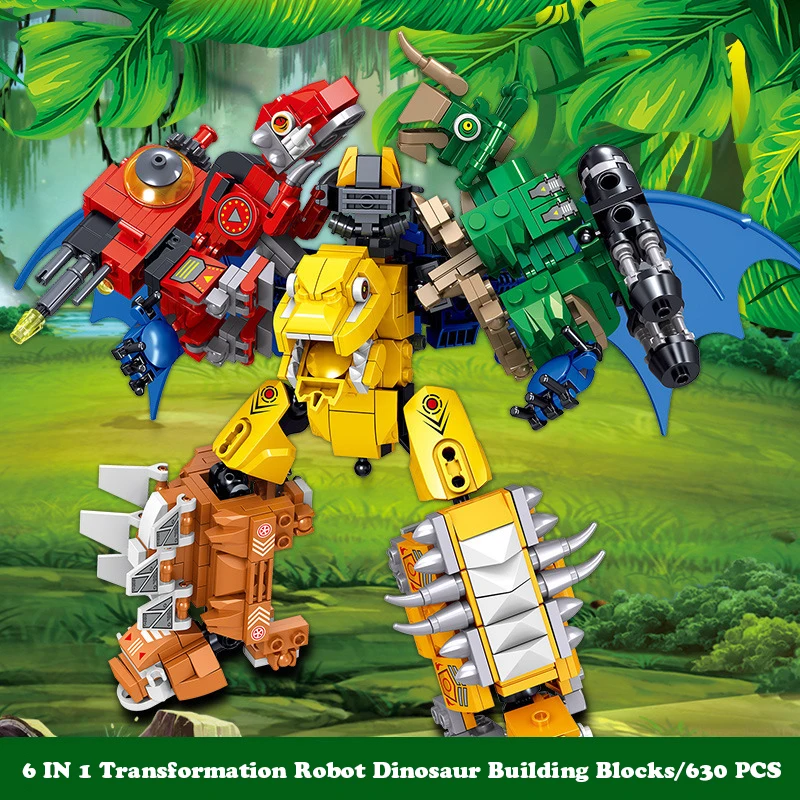 

Робот-трансформер «динозавр», 6 в 1