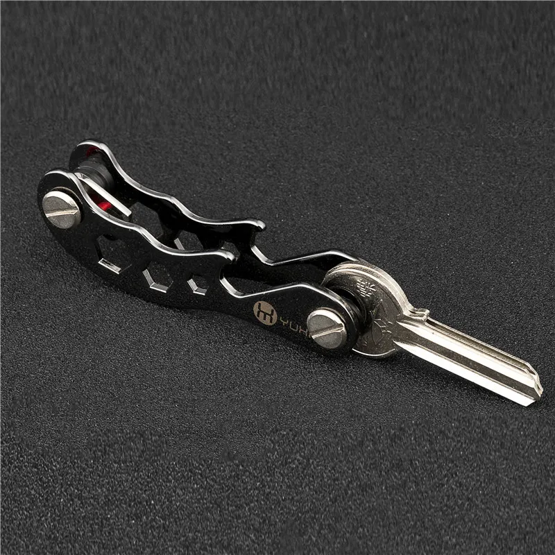 2022 Metal Keychain for Car Keys Pocket Toosl Metal Hosekeeper Compact Key Organizers multifunction smart key organizer
