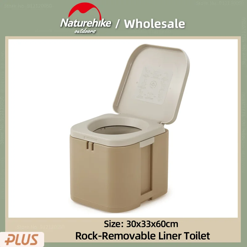 

Naturehike New Outdoor Portable Storage Natural Environmental Toilet Camping Hiking Liner Removable Toilet Travel Mobile Toilet