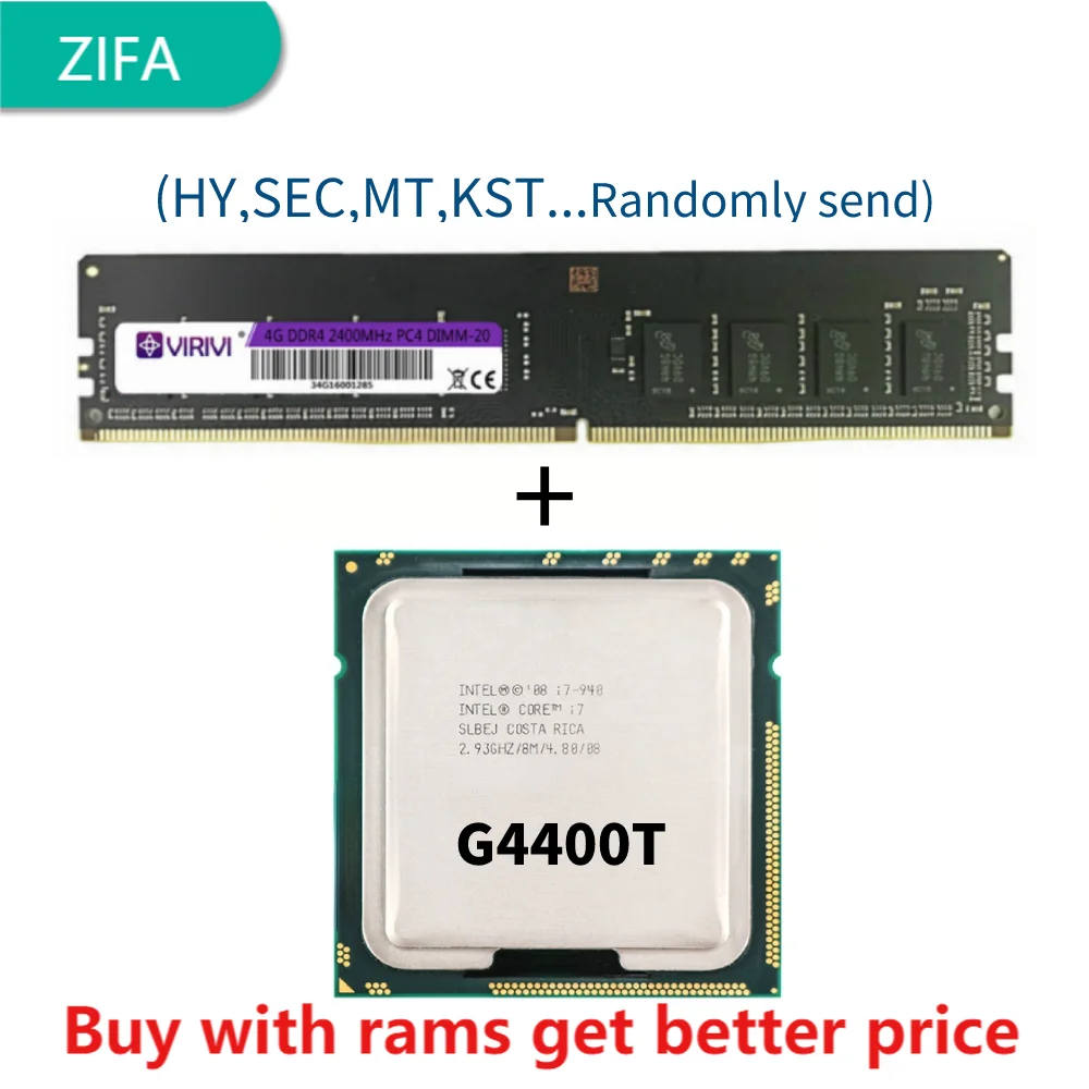 

Двухъядерный процессор DDR4, 4G, 2400 МГц, G4400T, 2,9 ГГц, 3 МБ, 35 Вт, LGA 1151