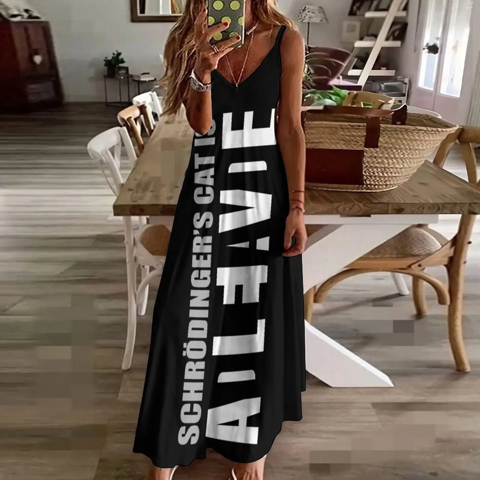 Платье без рукавов Schr?dinger's Cat is ADLEIAVDE одежда женские платья летнее платье