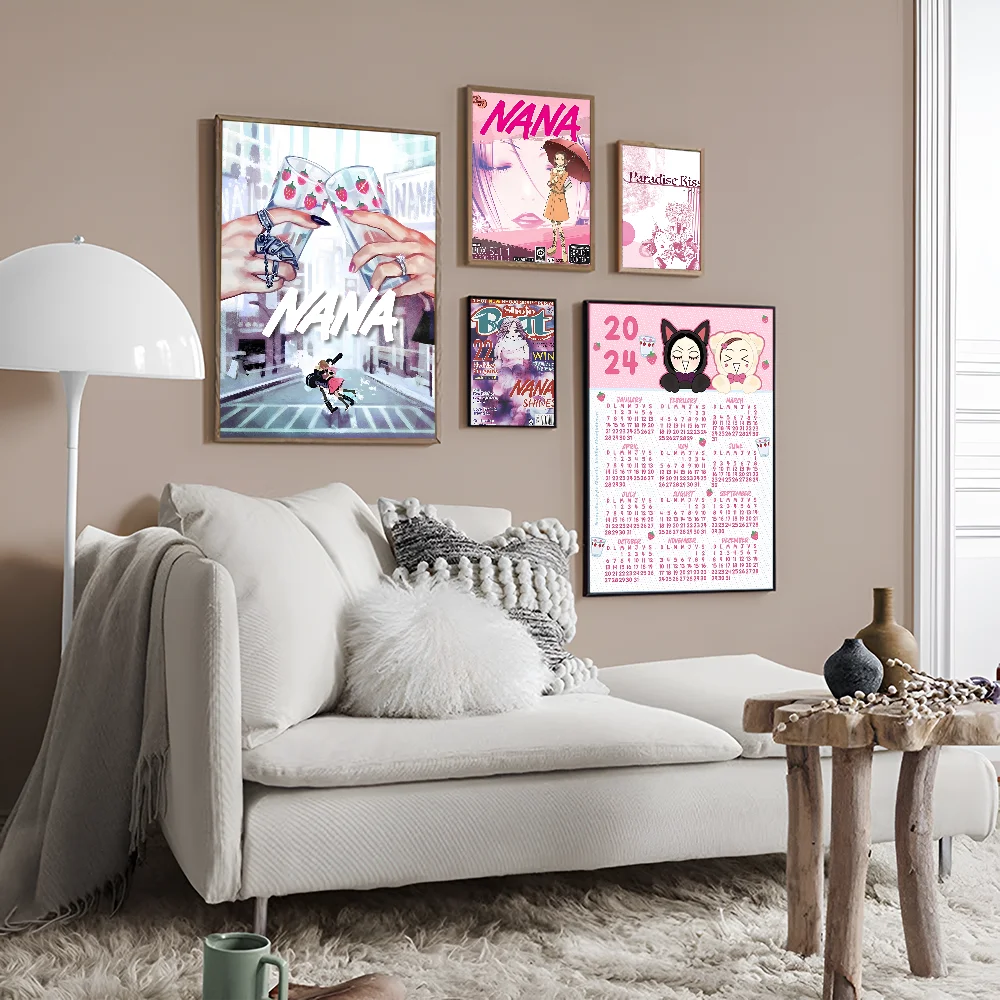 Японское классическое аниме NANA DIY липкий постер ретро наклейка из крафт-бумаги