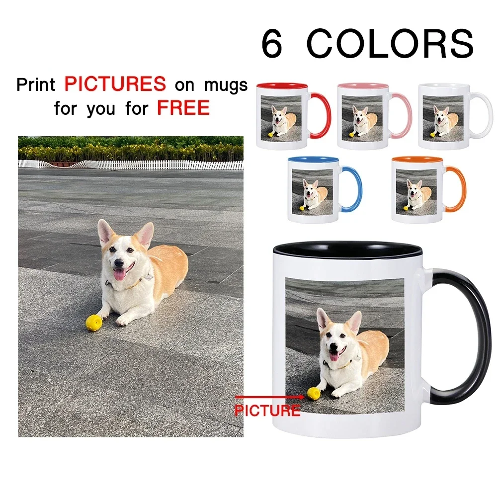 

Custom Photo Mugs Cup with Handle 330ml/11OZ Ceramic Coffee Tea Cup Juice Beer Mug Milk Mocha Cups Breakfast Mug Drinkware