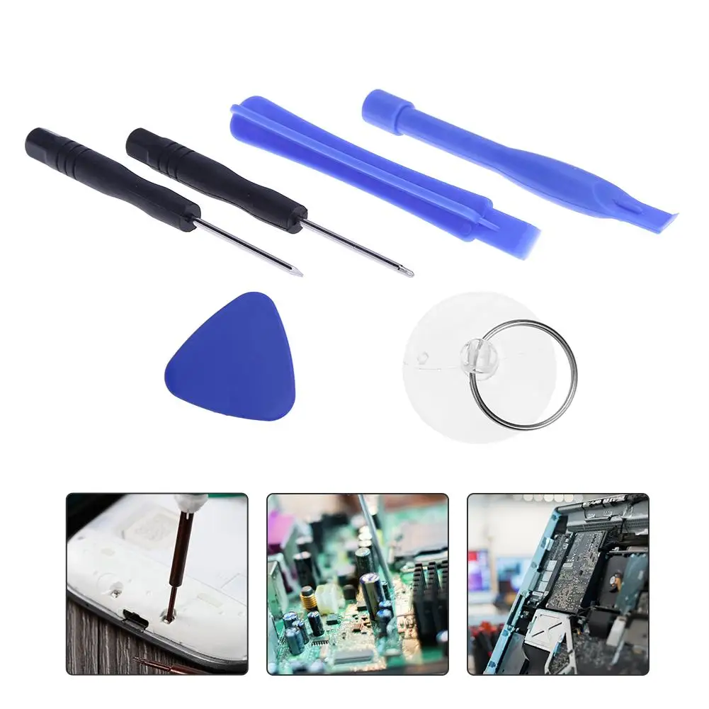 

6 in 1 Mobile Phones Opening Screen Pry Tools Repair Kit Mini Screwdrivers telephone Tools Set For iPhone Samsung HTC
