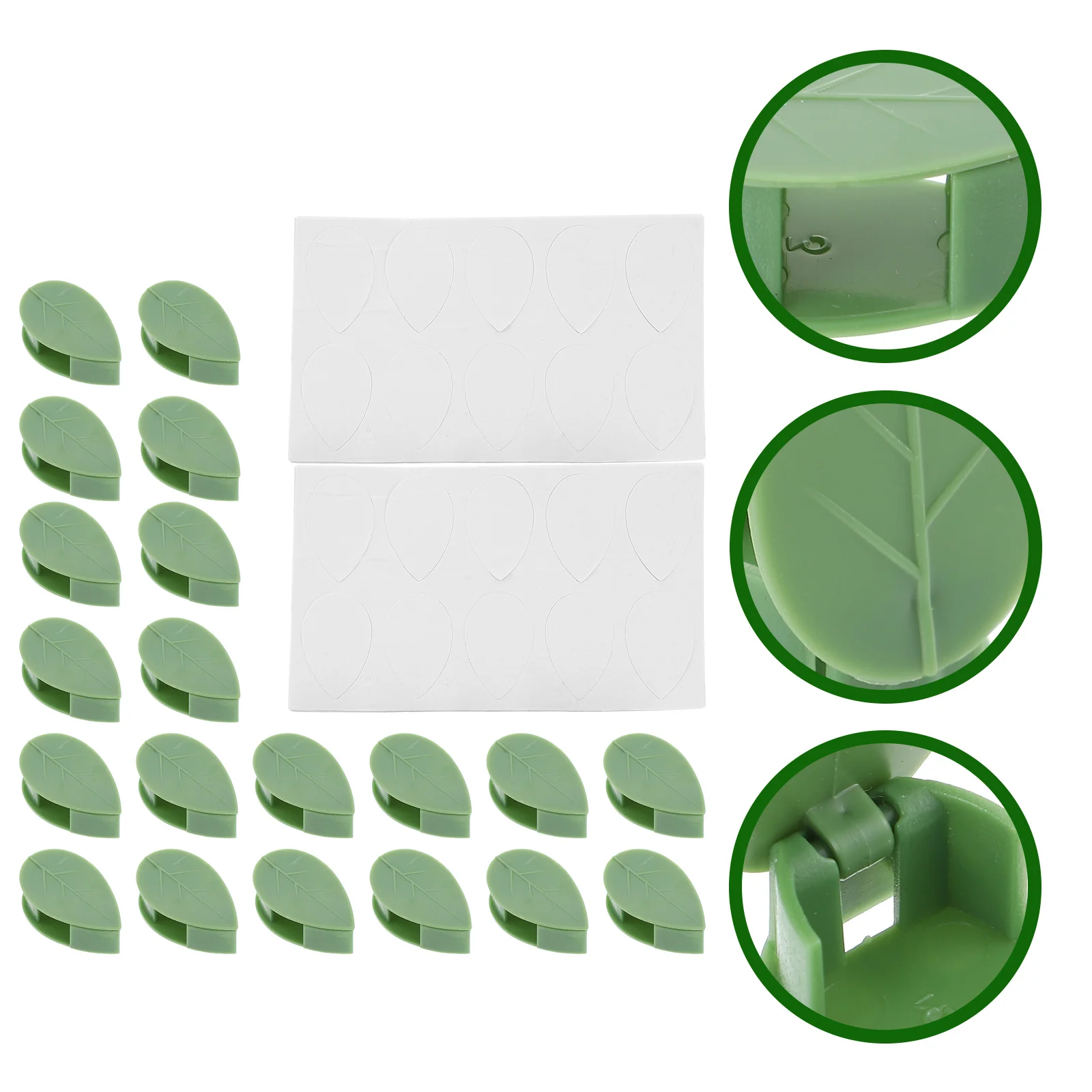 

20 Pcs Wire Holder Clips Wall Fixer Garden Tool Climbing Fixture Supply Plastic Hook