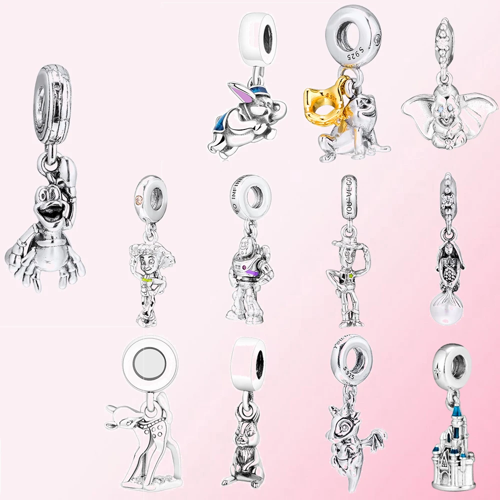 2021 100% Стерлинговое Серебро 925 пробы Классический Шарм-подвеска в виде сказочного