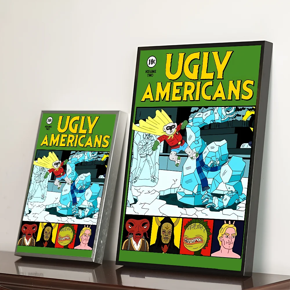 Художественный Самоклеящийся Постер U-образный Уродливый Американский