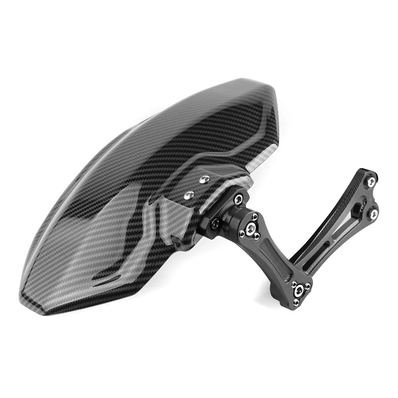 

Universal Motorbike Adjustable Rear Fender Mudguards Vehicles Refitted With Carbon Fiber Backing Parts Motorcycle Equipments