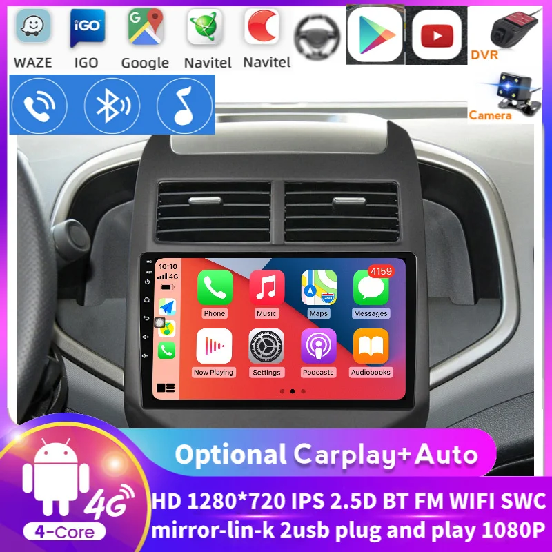 Автомобильный мультимедийный плеер на Android с GPS для Chevrolet Aveo Sonic 2011-2015