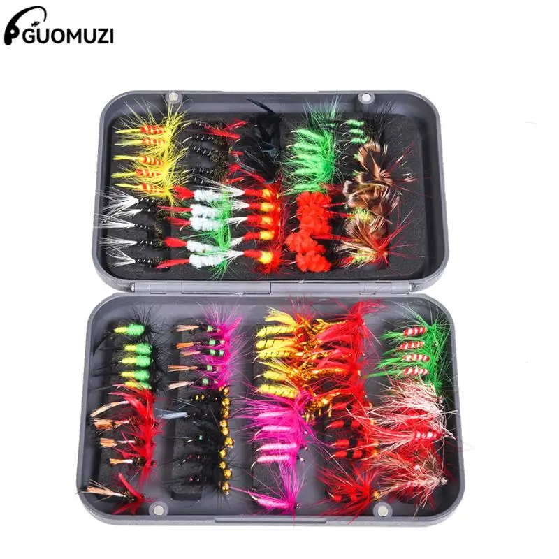 

100pcs/20pcs Insects Flies Fly Fishing Lures Bait High Carbon Steel Hook Fish Tackle W/ Super Sharpened Crank Hook Perfect Decoy