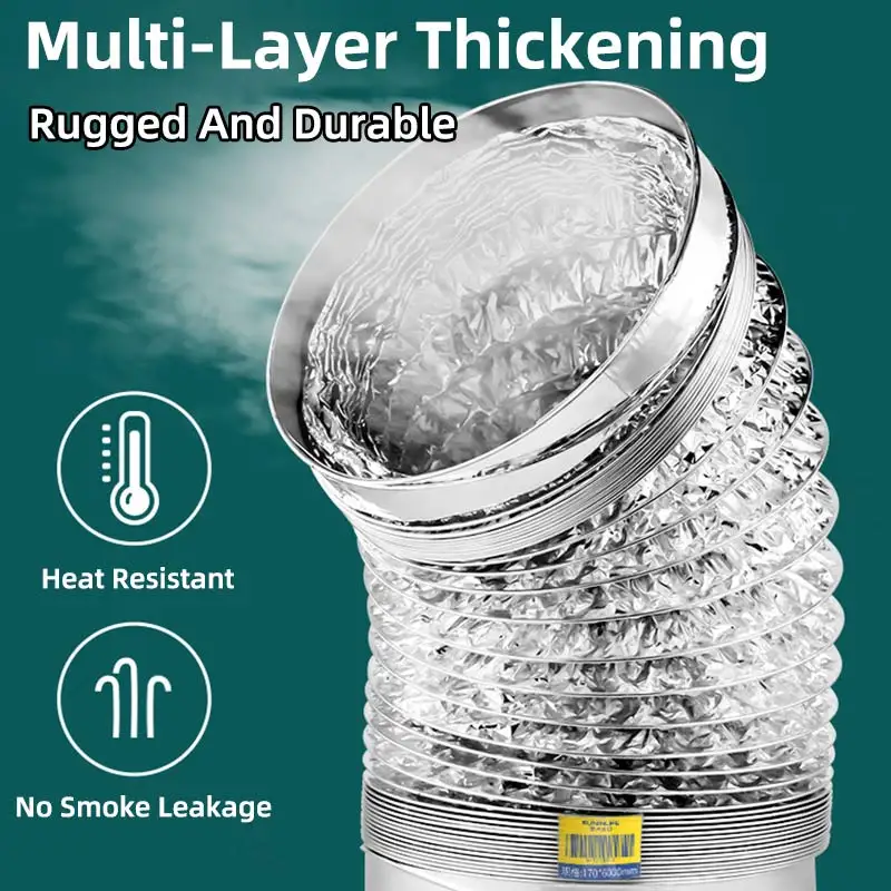 Гибкий алюминиевый воздуховод для вентиляции