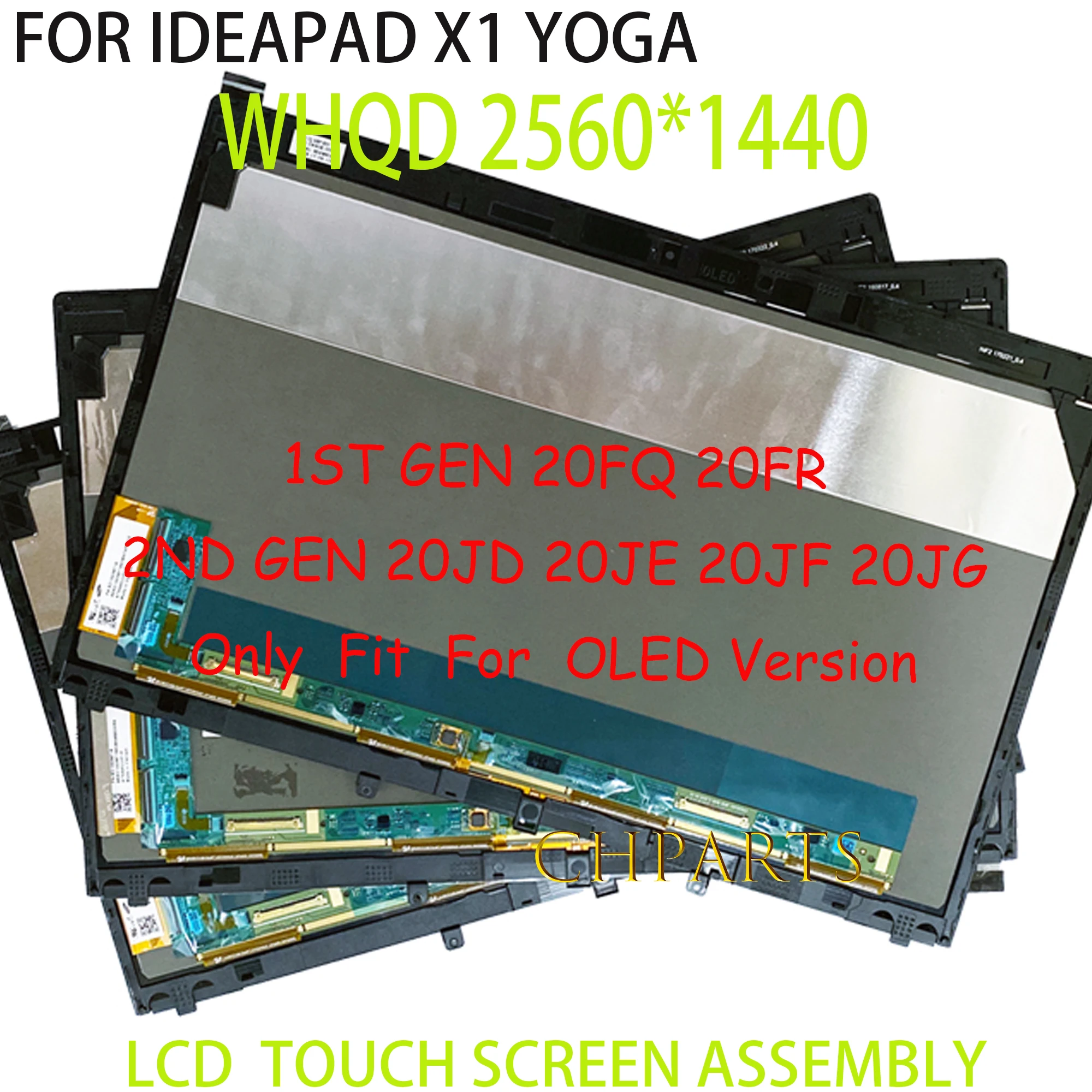 

01AW977 01AX899 OLED Touch Screen Replacement Assembly For Lenovo ThinkPad X1 YOGA 1ST 2ND GEN 20FQ 20FR 20JD 20JE 20JF 20JG