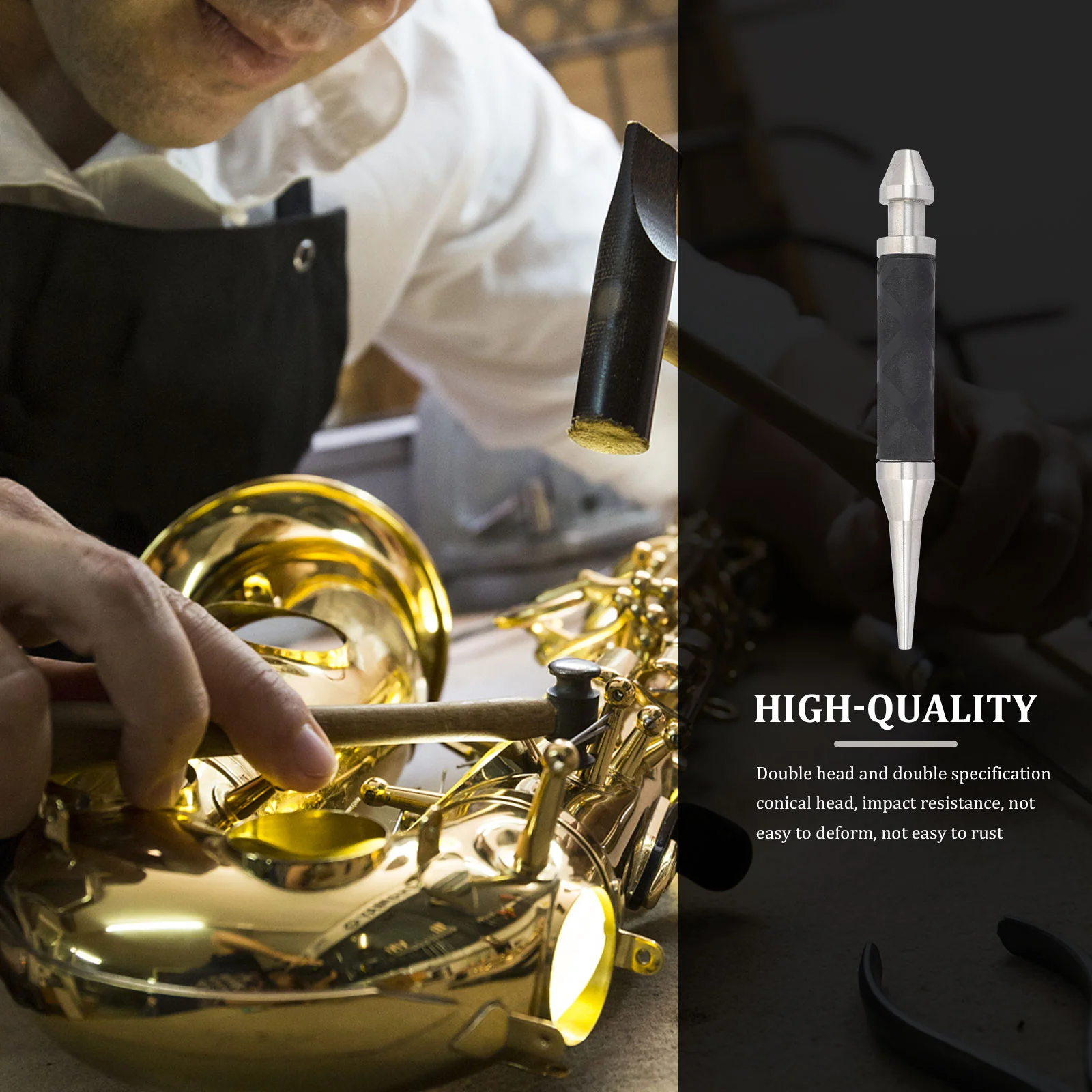 Mouth Repair Tool Trumpet Accessories Wind Instrument Accessory Truing for Mouthpiece Portable Steel Repairer