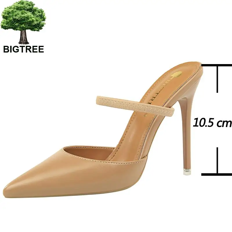 Туфли-лодочки Bigtree женские искусственная кожа заостренный носок высокий
