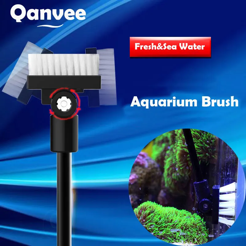 

Fish Tank Cleaning Brush Plant Fresh Sea Water Shrimp Accessories Marine Aquarium Reef Tropical Fish Aquatic Aquael Cleaner Tool