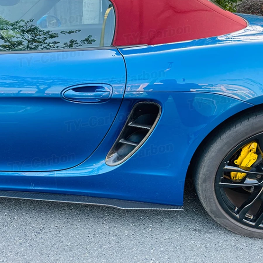 Для Porsche 981 Cayman Boxster комплект вентиляционных отверстий из настоящего углеродного