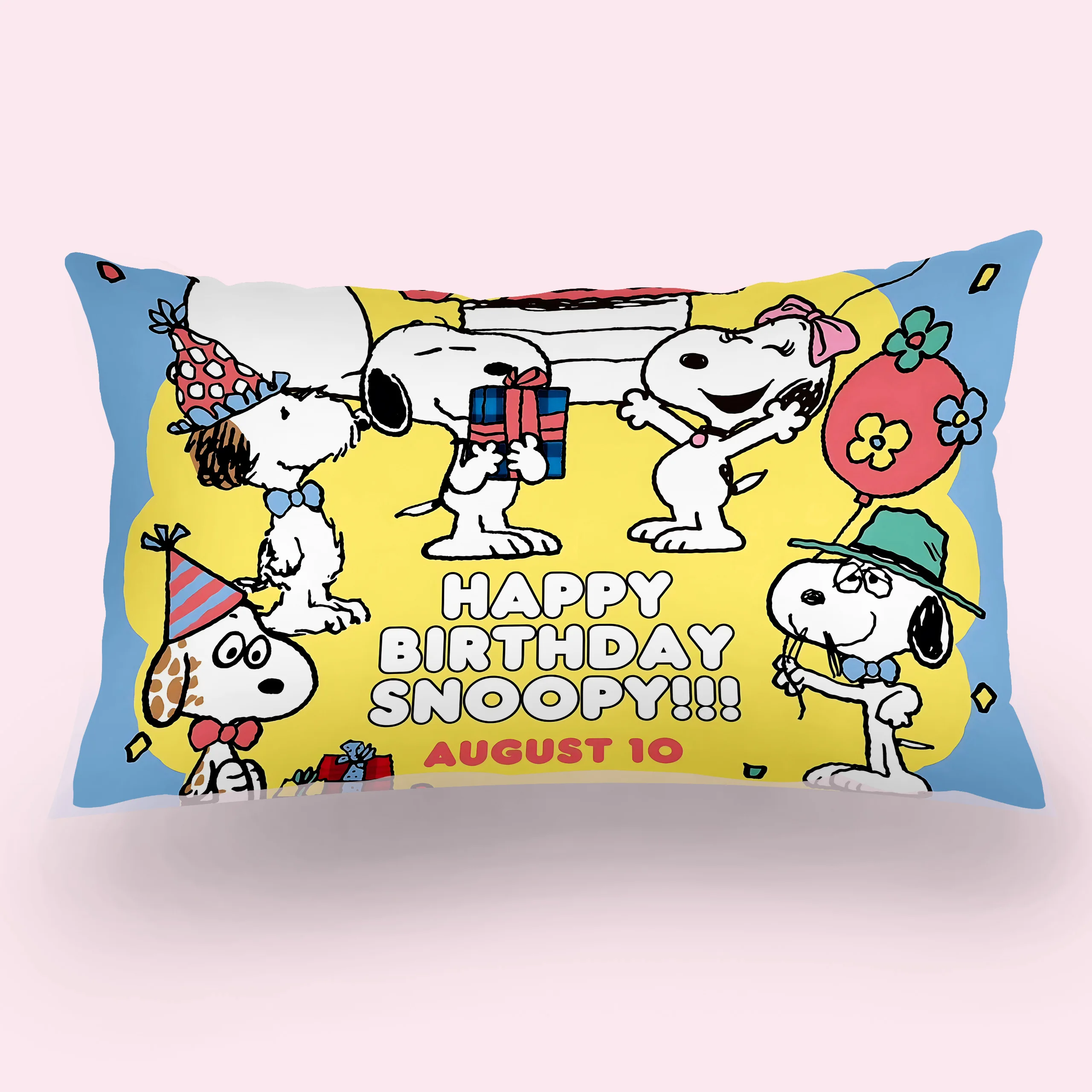 Горячая S-Snoopies прямоугольная наволочка с двусторонним принтом прикроватная