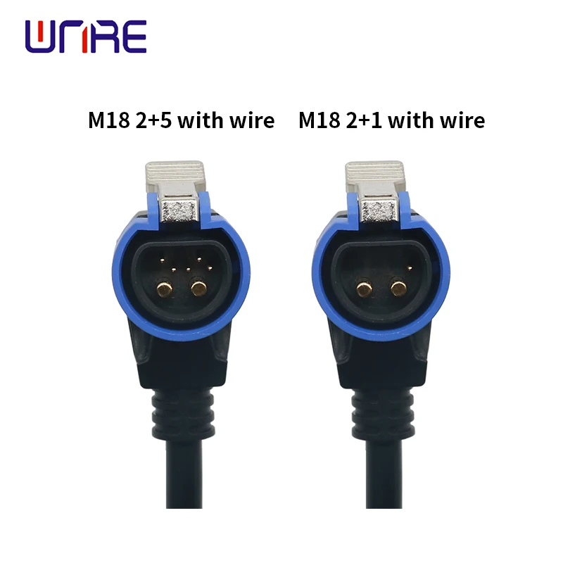 

M18 2+5/2+1male wire Electric Bike Electromobile Charging Port Femalea And Male Charging/Discharging Socket Power Plug Connector