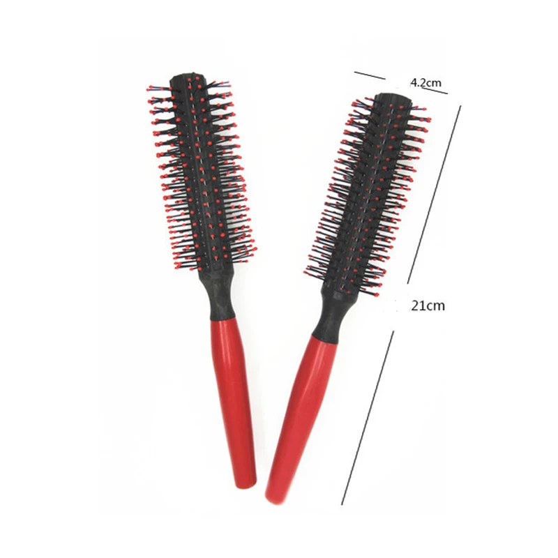 New Spiral Professional Plastic Round Brush Quiff Roller Curly Hair Comb Hairstyle Massager Hairbrush Dressing Salon Barber Comb images - 6