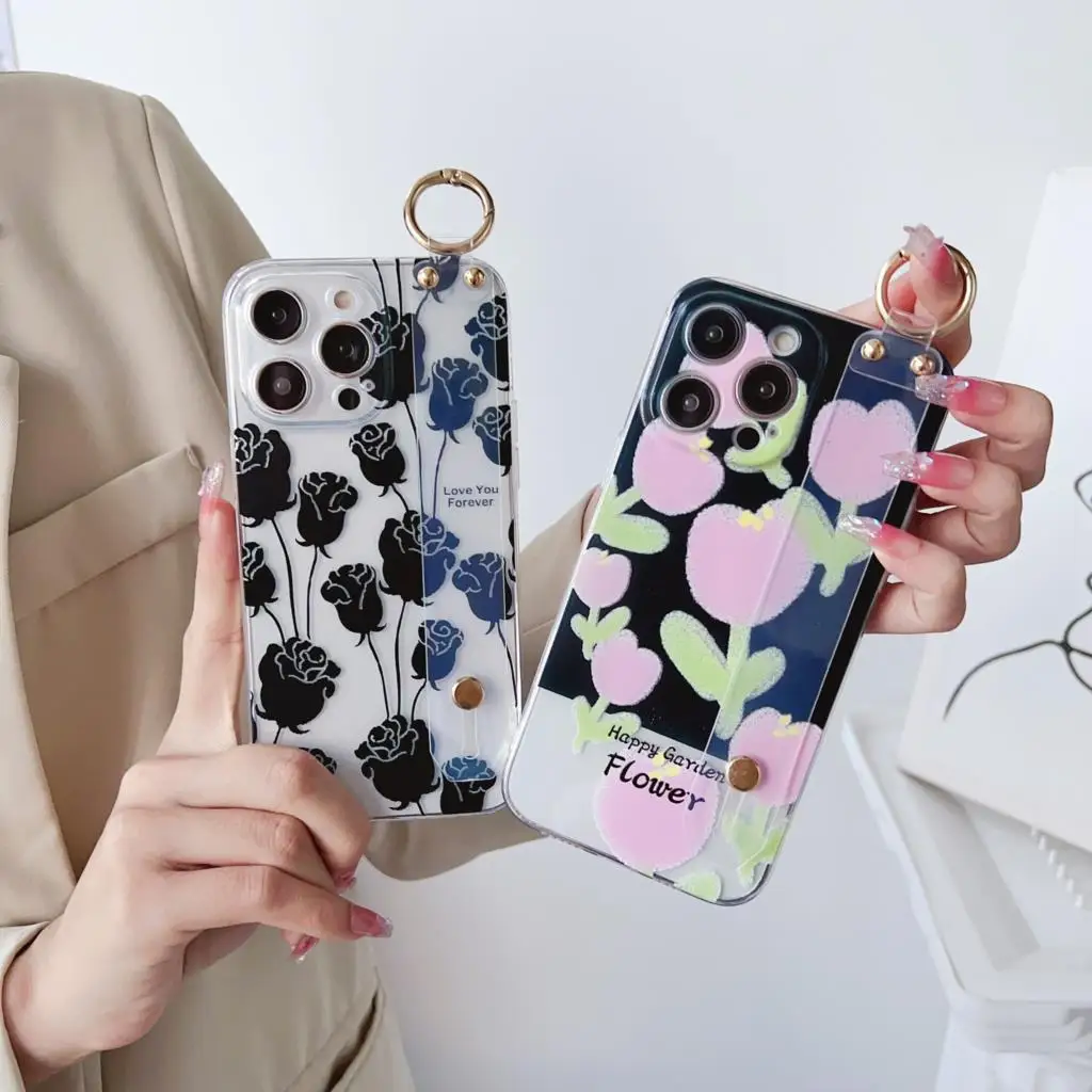 Чехол с розовым цветком для Huawei Honor 50 60 70 80 Pro SE X7A X8A 9 10 lite Play5 6 T C Magic 4 5 держатель