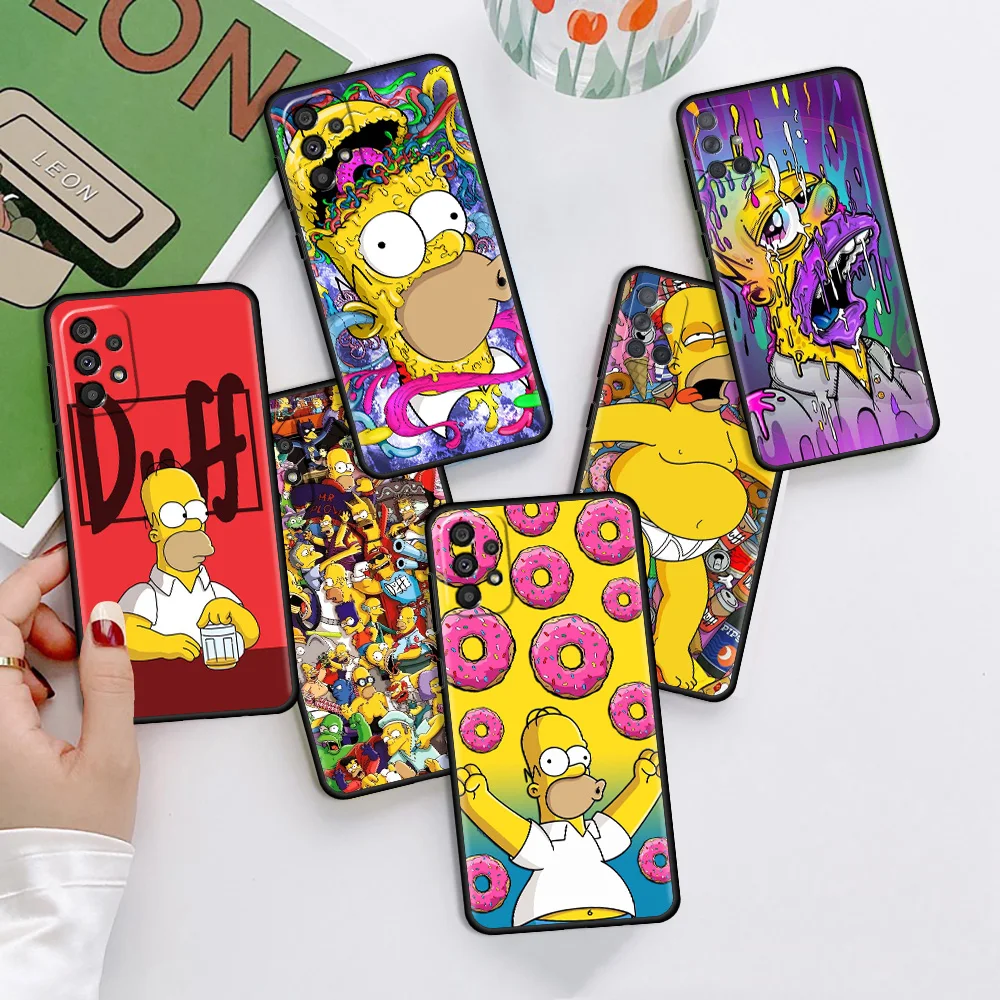 

Cartoon Simpsons Case For Samsung Galaxy A12 A51 A52 A51 A32 A71 A21s A31 A02s A72 A22 A42 A02 A13 A41 A03s Phone Cover