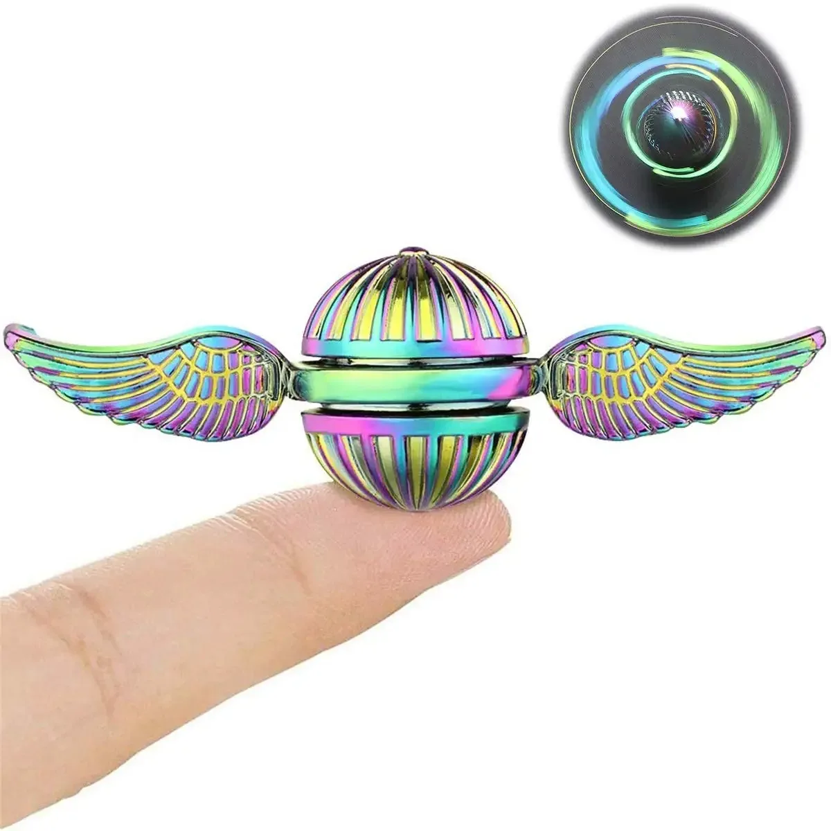

Fidget Spinner Magic Power ADHD Anxiety Toys Stress Relief Reducer Hand Bearing Spinners Toy Focus Long Spining Gift for Adults