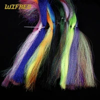 wifreo 10packs fly fishing tying twisted flashabou holographic tinsel crystal flash for jig assist hook lure making materials