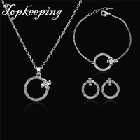 circle shape necklaces pendants multi layer necklace knuckles earrings ring jewelry