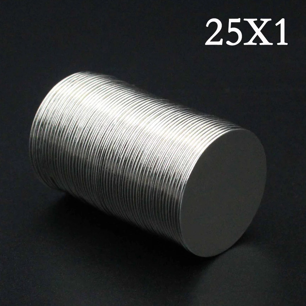 

2/3/5/8/12 Pcs Round Magnets 25x1 Neodymium Magnet 25mm x 1mm N35 NdFeB Super Powerful Strong Permanent Magnetic imanes Disc