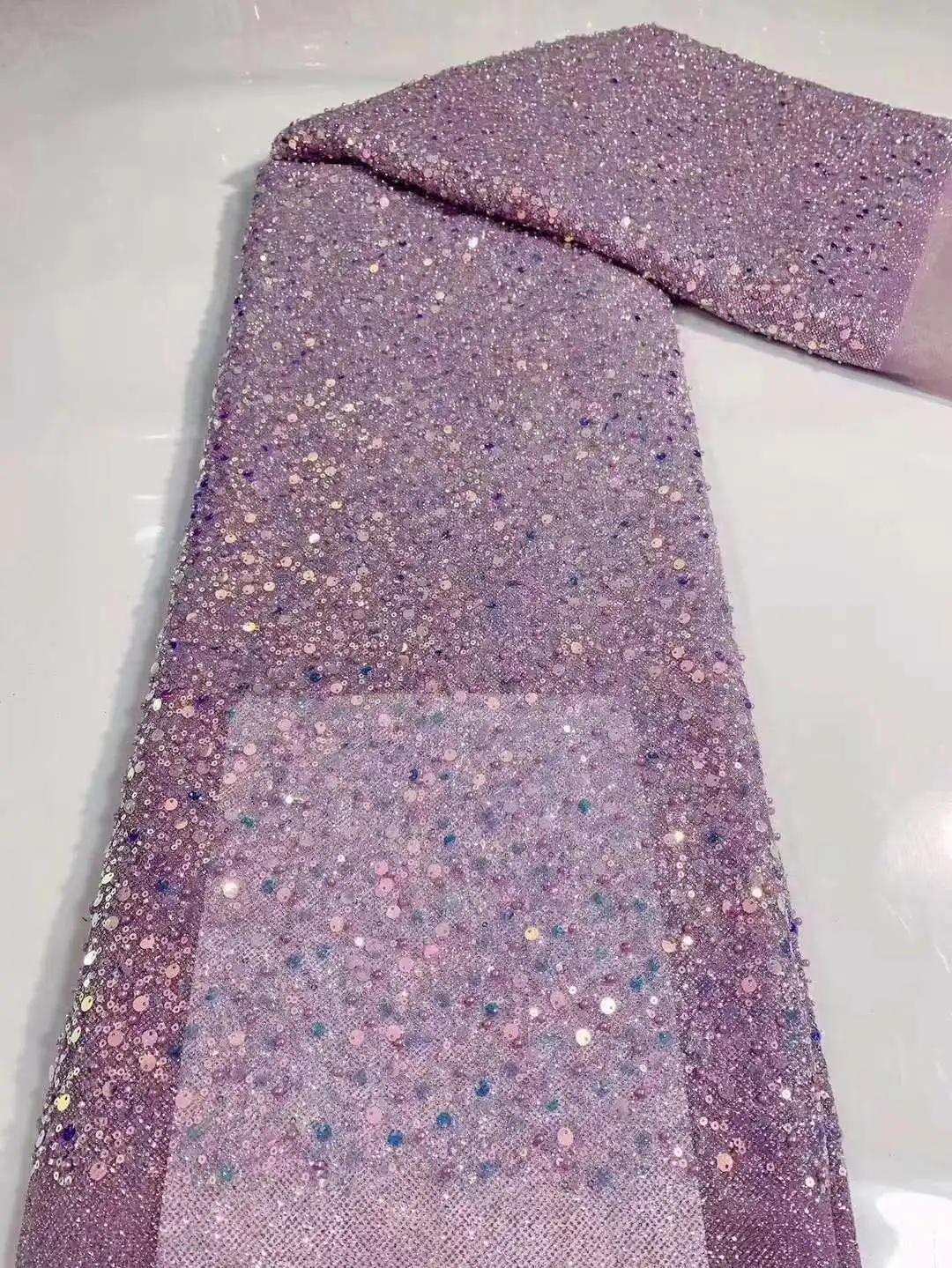 

Новые цвета, полностью приклеенная фототкань с бусинами, вышивка, французская Тюлевая сетка, африканская кружевная ткань для вечерних платьев, свадеб