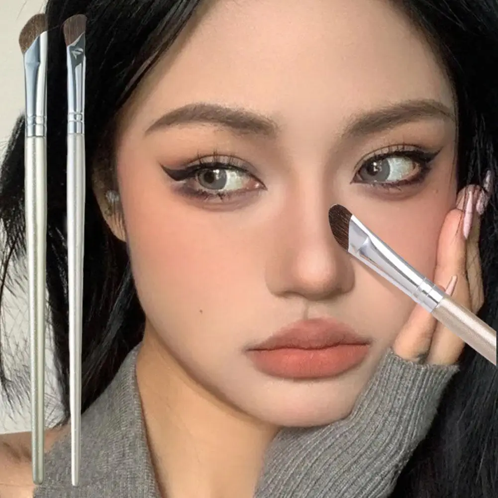 Кисть для макияжа в форме золотой змеи контурирования носа и бровей из шерсти