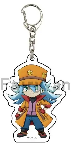 Фото Игра Ю-Ги-О! ХО РУС! Брелок-кукла аниме YuGiOh Oudou Yuuhi Yuamu Zwou Yudias Velgear акриловый брелок-подвеска для подарка №3