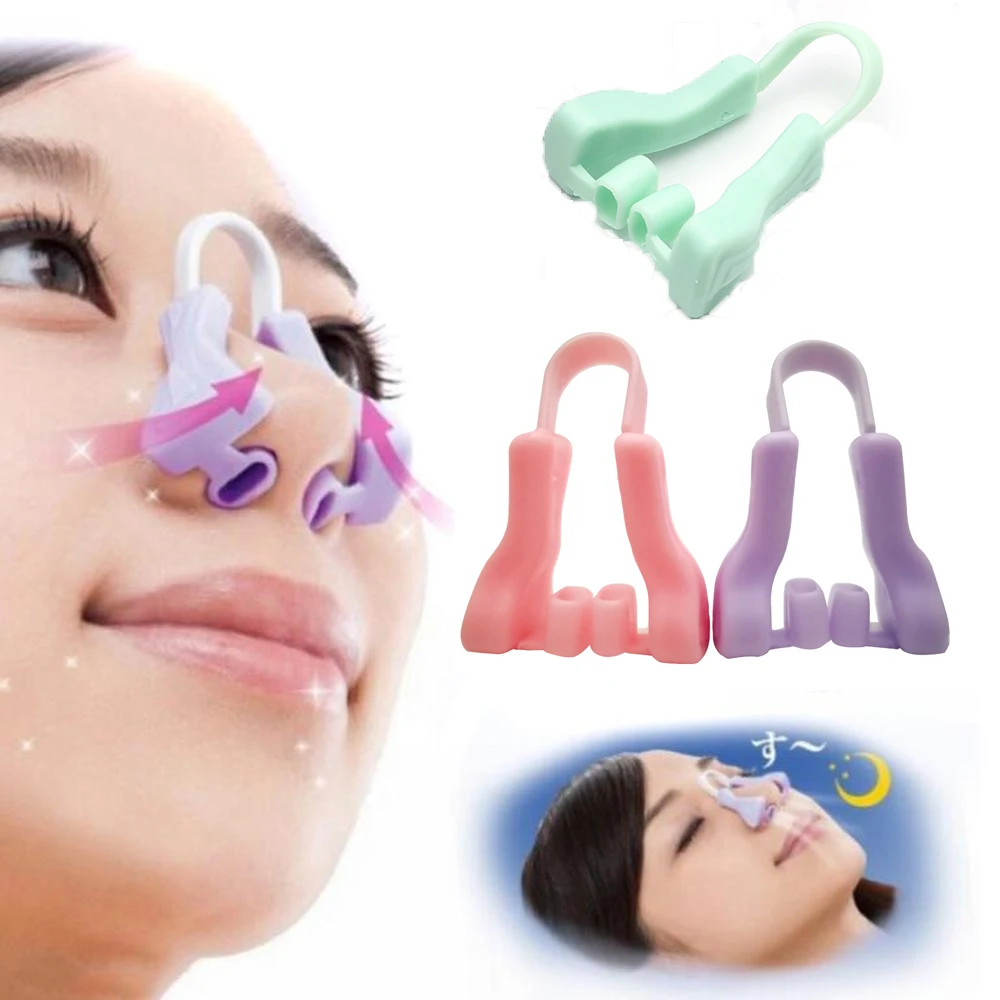 3 Colors Nose Shaper Clip Nose Lifting Shaper Silicone Nose Slimmer Shaping Bridge Hurt Nose Straightener Beauty Tools