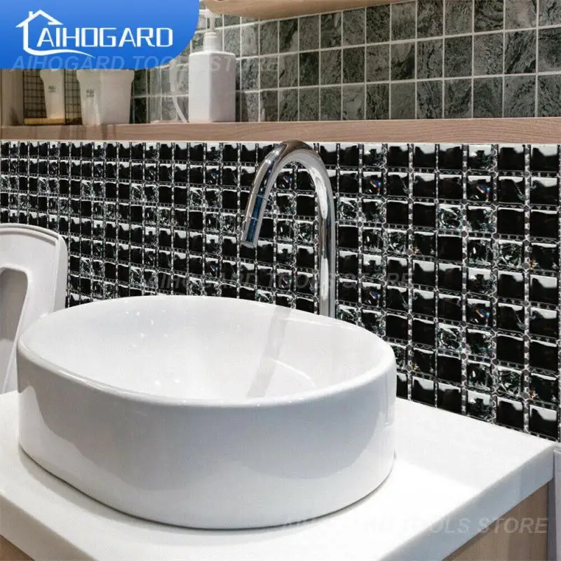 

Exquisite Kitchen Tile Sticker Pvc Wall Stickers Exquisite Pattern Simple And Convenient To Use Bathroom 3d Sticker
